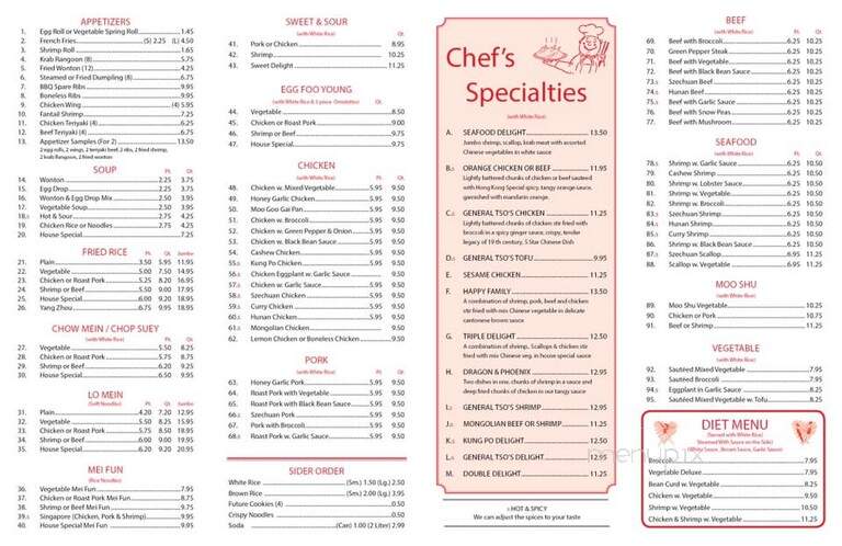 China Star - Palm Springs, FL menu_pic