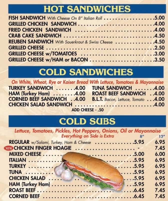 Mom's Pizza - Wilmington, DE menu_pic
