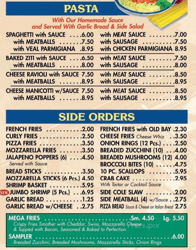 Mom's Pizza - Wilmington, DE menu_pic