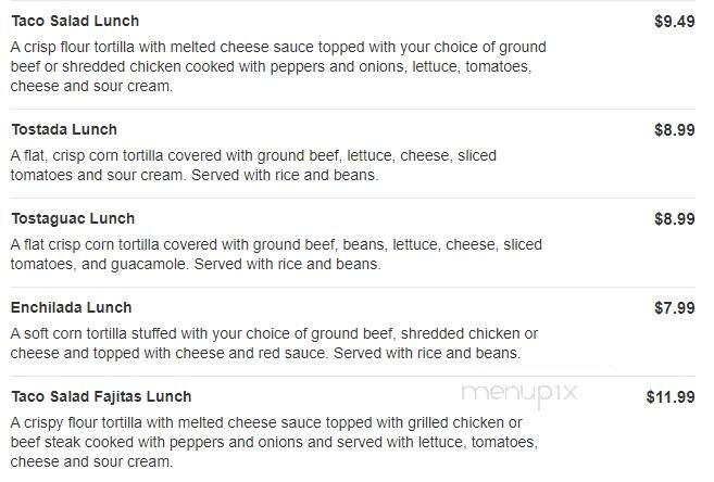 Cancun - Sherman, IL menu_pic