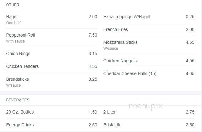 Bellisario's Pizza - Frederick, MD menu_pic