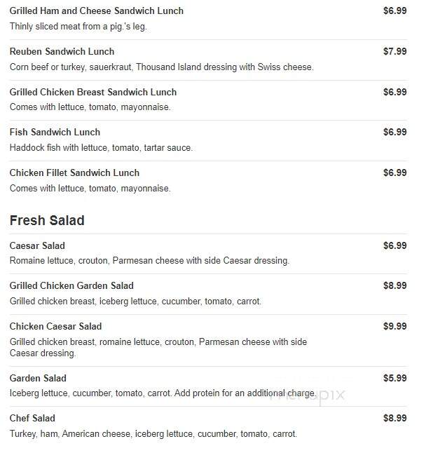 Tower Deli - Glen Burnie, MD menu_pic