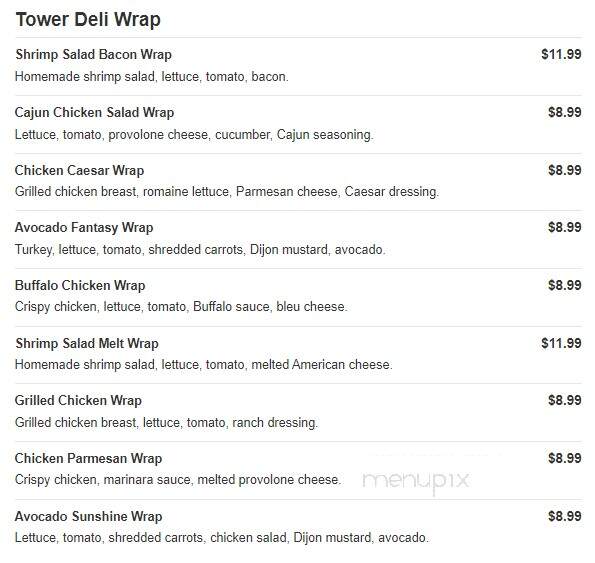 Tower Deli - Glen Burnie, MD menu_pic