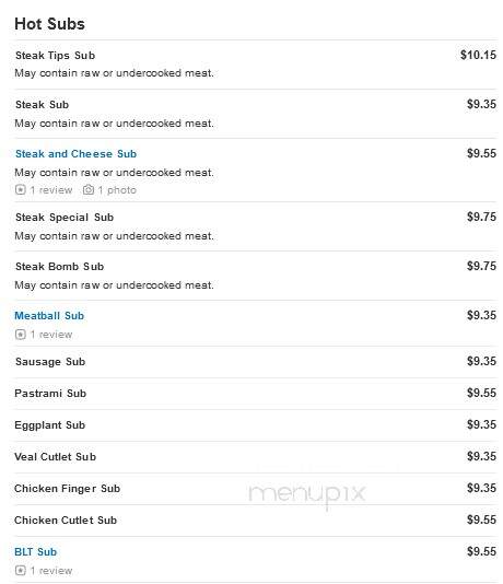 Nick's Pizza House - Natick, MA menu_pic