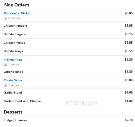 Nick's Pizza House - Natick, MA menu_pic