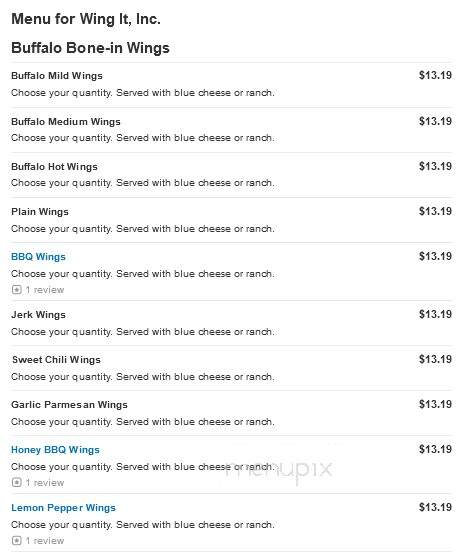 Wing-It - Douglasville, GA menu_pic