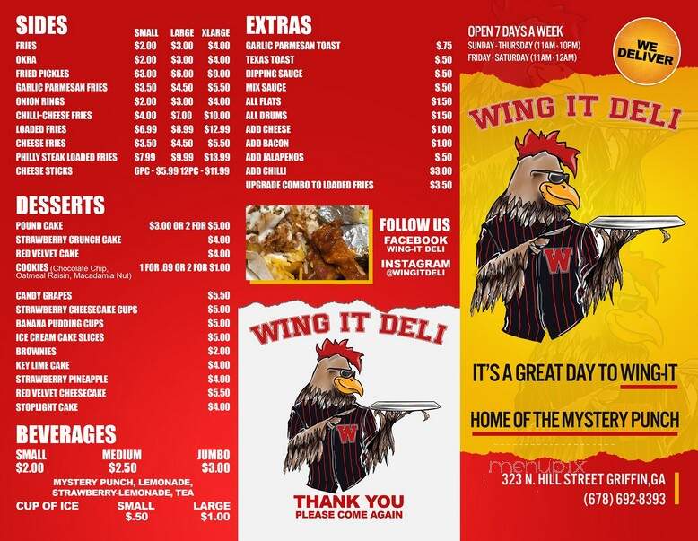 Wings & Things - Griffin, GA menu_pic