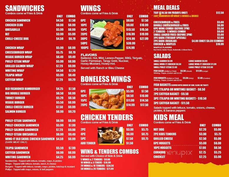 Wings & Things - Griffin, GA menu_pic