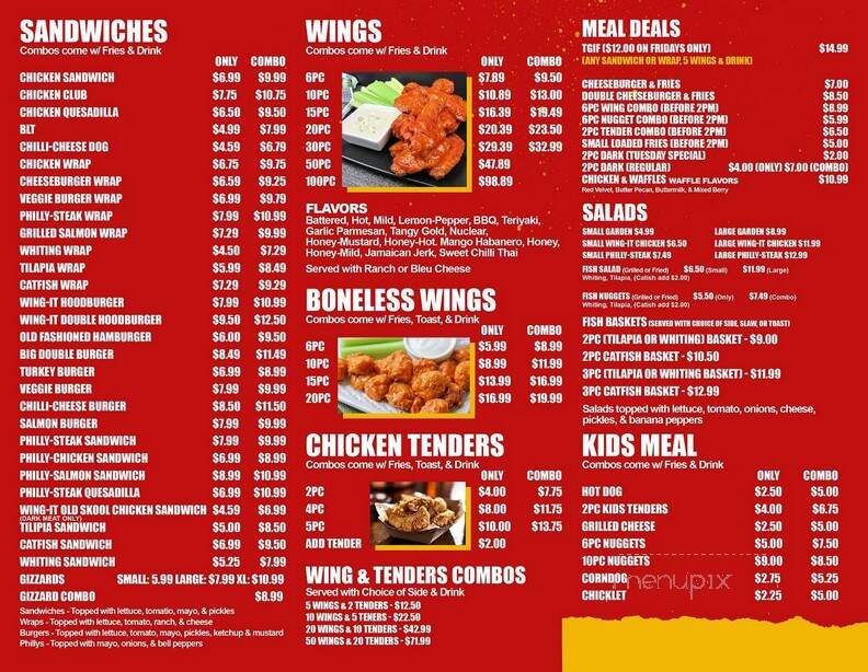 Wings & Things - Griffin, GA menu_pic
