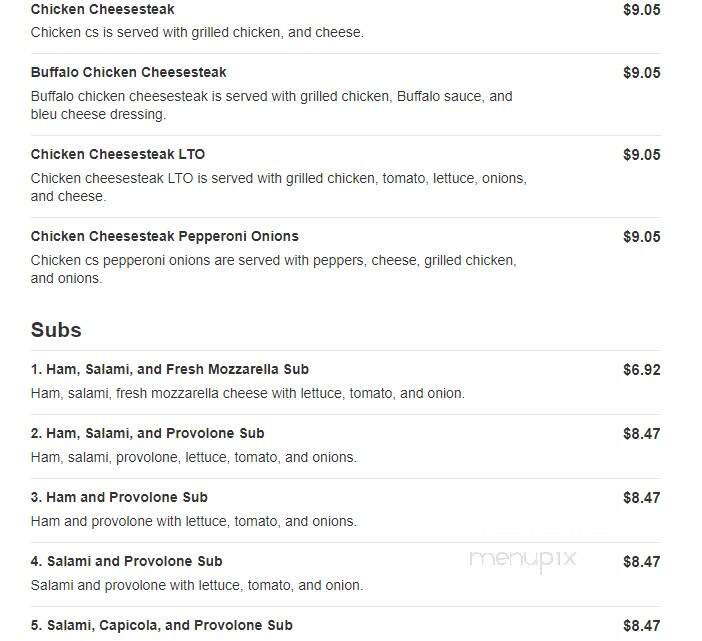 Steverino's Pizzeria - Toms River, NJ menu_pic