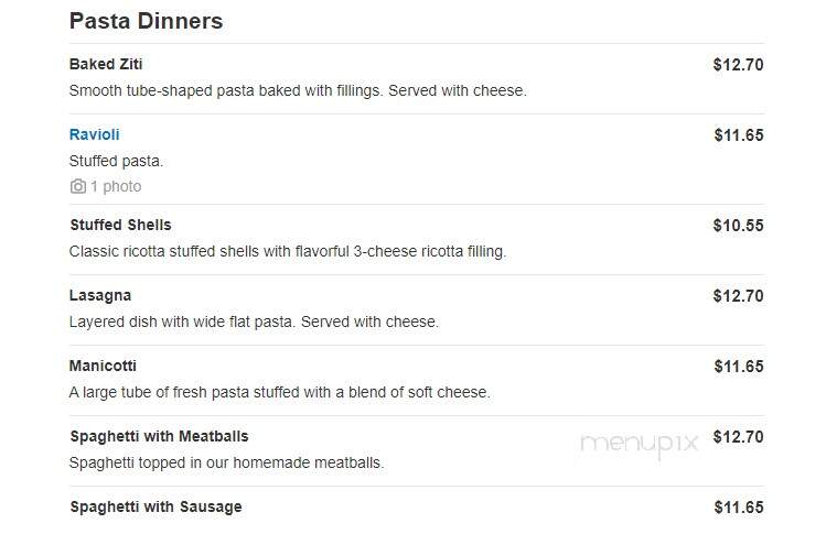 Steverino's Pizzeria - Toms River, NJ menu_pic