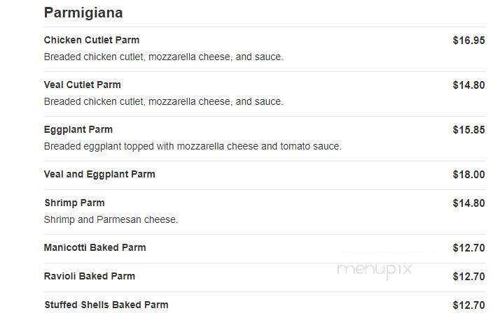 Steverino's Pizzeria - Toms River, NJ menu_pic
