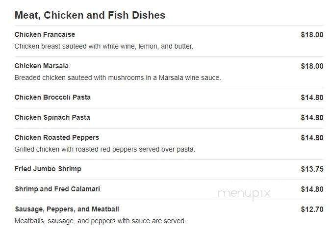 Steverino's Pizzeria - Toms River, NJ menu_pic