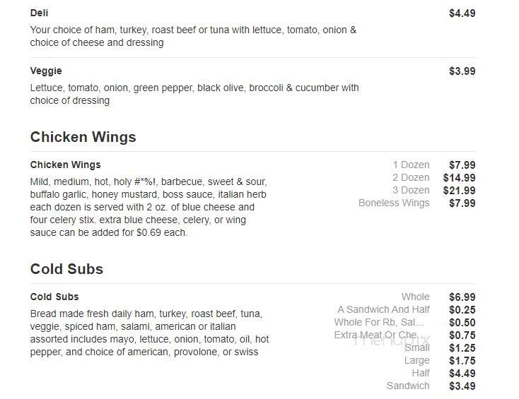 Double J's Pizzeria - Sodus, NY menu_pic