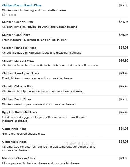 Via Pizza - East Setauket, NY menu_pic