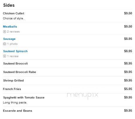Via Pizza - East Setauket, NY menu_pic
