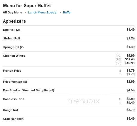 Super Buffet - Reidsville, NC