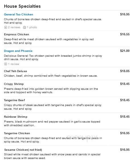 First Wok Chinese Restaurant - York, PA menu_pic