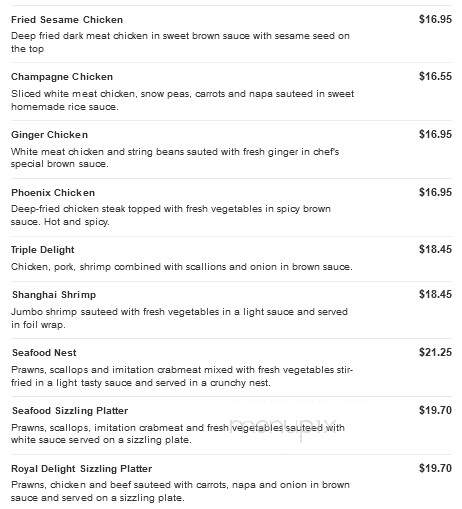 First Wok Chinese Restaurant - York, PA menu_pic