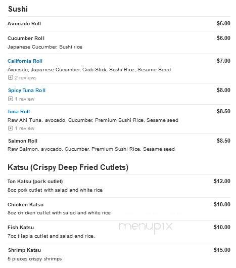 Hibachi Of Jenkintown - Jenkintown, PA menu_pic