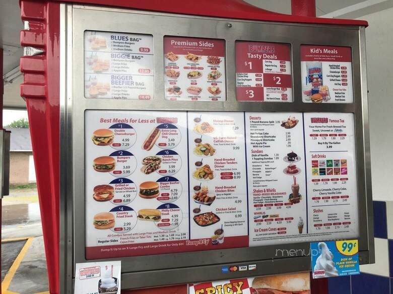 Bumpers Drive-In Of America - Smithville, TN menu_pic