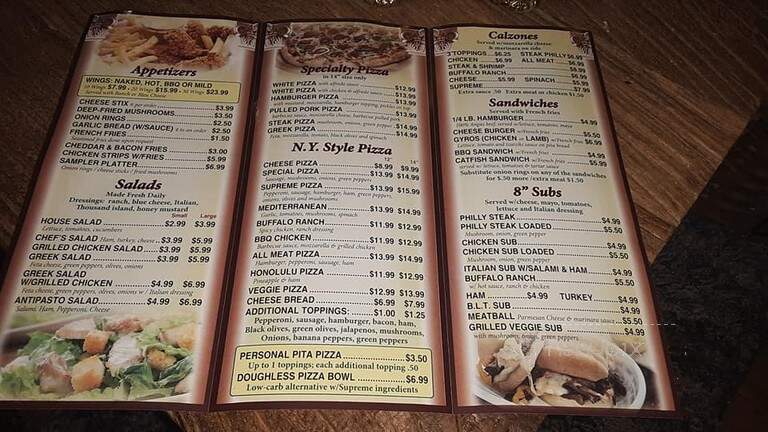 Rico's Pizza & Sub's - Elizabethton, TN menu_pic