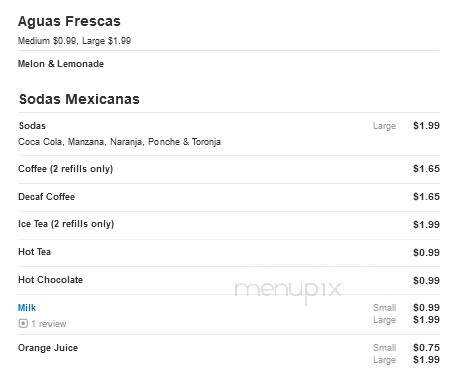 San Luis Restaurant - Corpus Christi, TX menu_pic