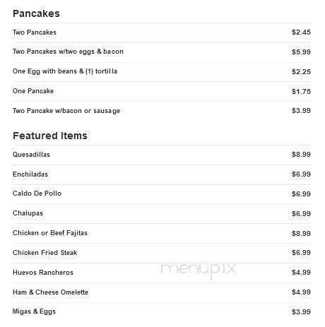 San Luis Restaurant - Corpus Christi, TX menu_pic