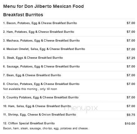 Don Gilberto Mexican Food - Clifton, CO