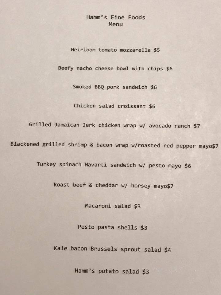 Hammer & Forge Brewery - Boones Mill, VA menu_pic