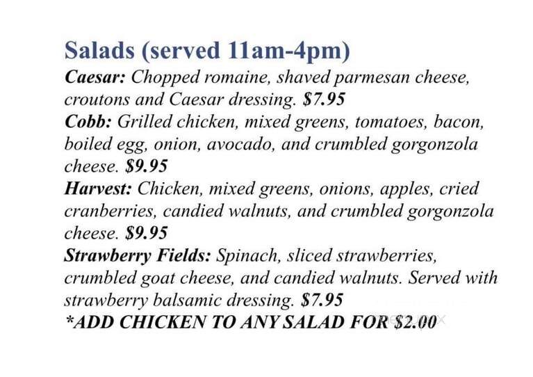 Java Shack - North Dartmouth, MA menu_pic