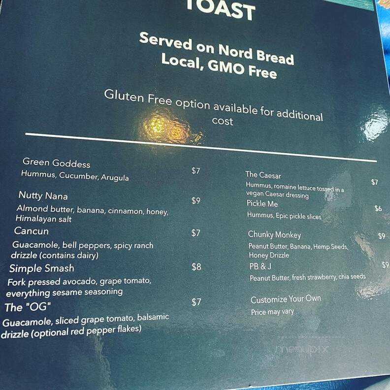 Raw Replenish - Pennsburg, PA menu_pic