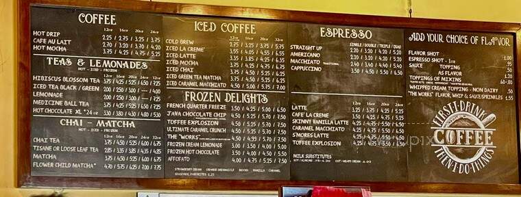 Perks Coffee Shop & Cafe - Gulfport, MS menu_pic