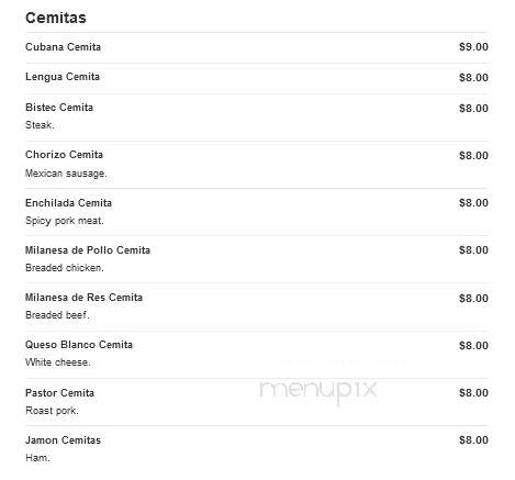 La Esquina Del Sabor Restaurant & Bakery - Allentown, PA menu_pic