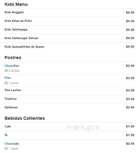 La Esquina Del Sabor Restaurant & Bakery - Allentown, PA menu_pic