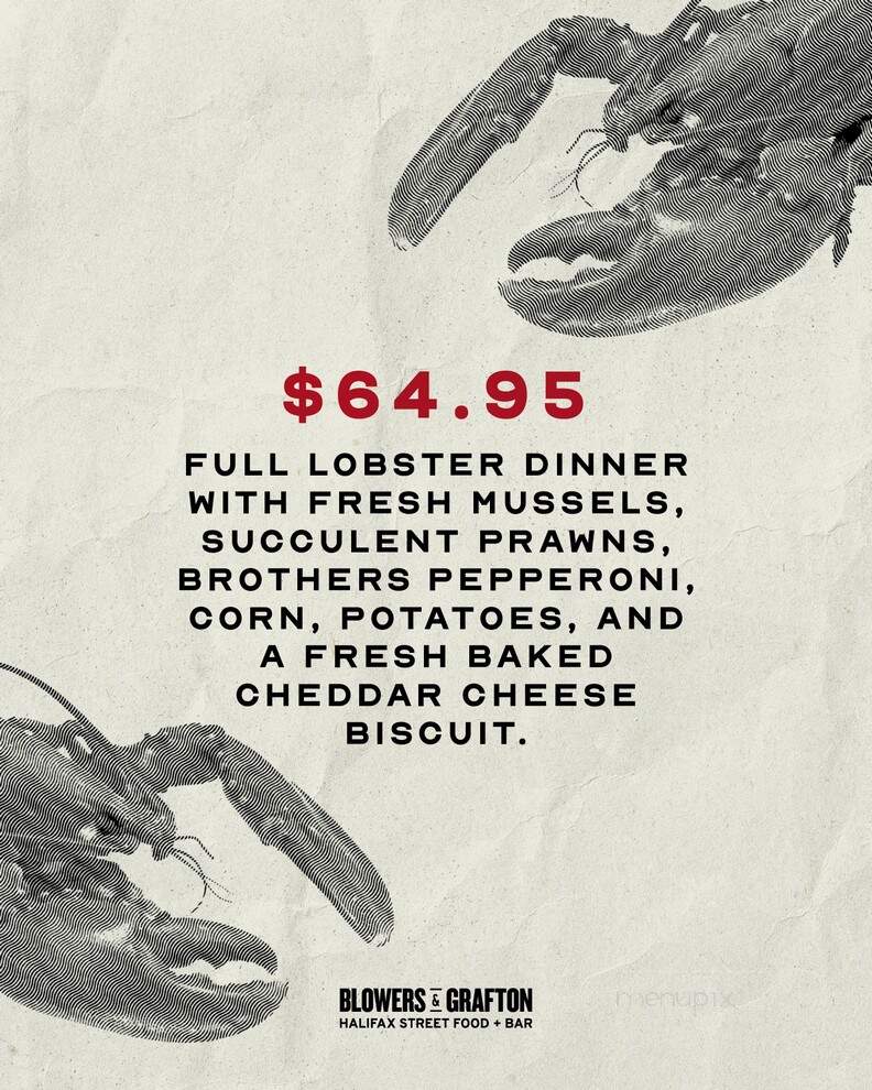 Blowers & Grafton - Calgary, AB menu_pic