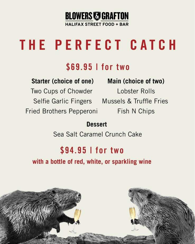 Blowers & Grafton - Calgary, AB menu_pic