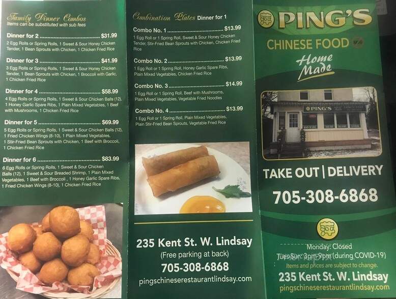 Ping's Chinese Restaurant - Kawartha Lakes, ON