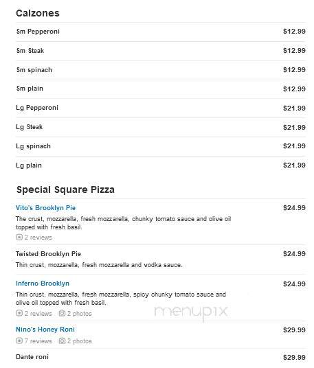 Mama Russo's Pizzeria - Feasterville-Trevose, PA menu_pic