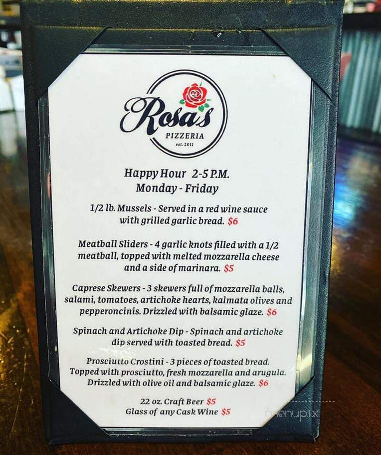 Rosa's Pizzeria - Prescott Valley, AZ menu_pic