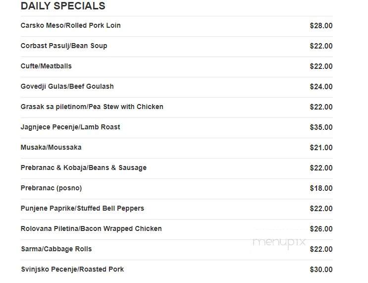Moskva Caffe - Westmont, IL menu_pic
