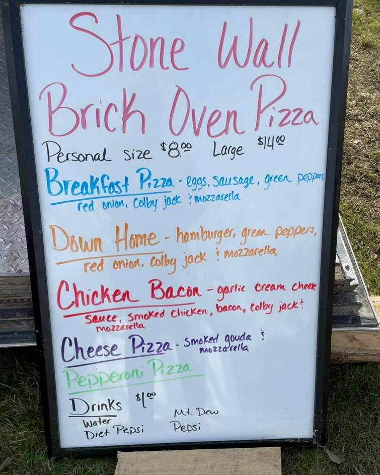 Stone Wall Pizza - Wellman, IA menu_pic