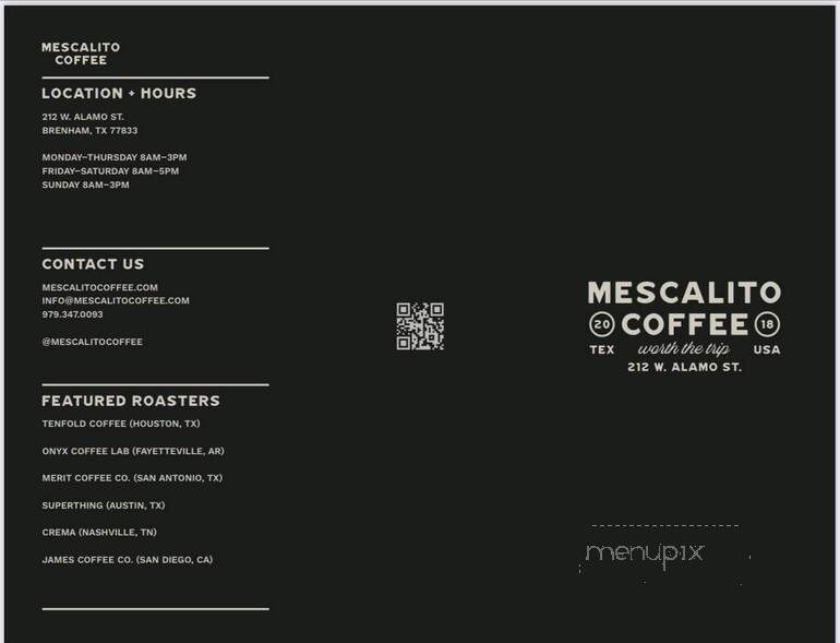 Mescalito Coffee - Brenham, TX