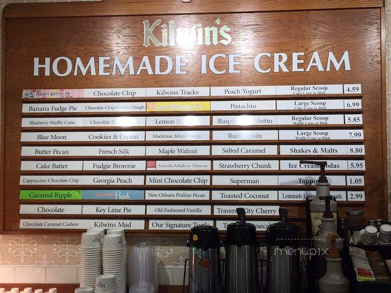 Kilwins - Sarasota, FL menu_pic
