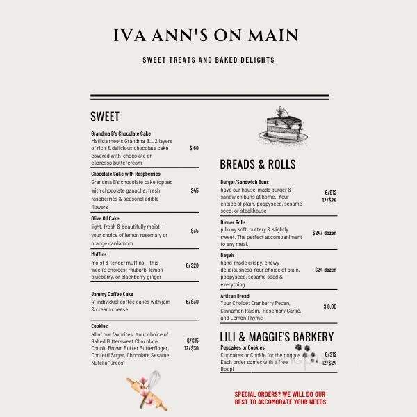 Iva Ann's - Cuba, NY menu_pic