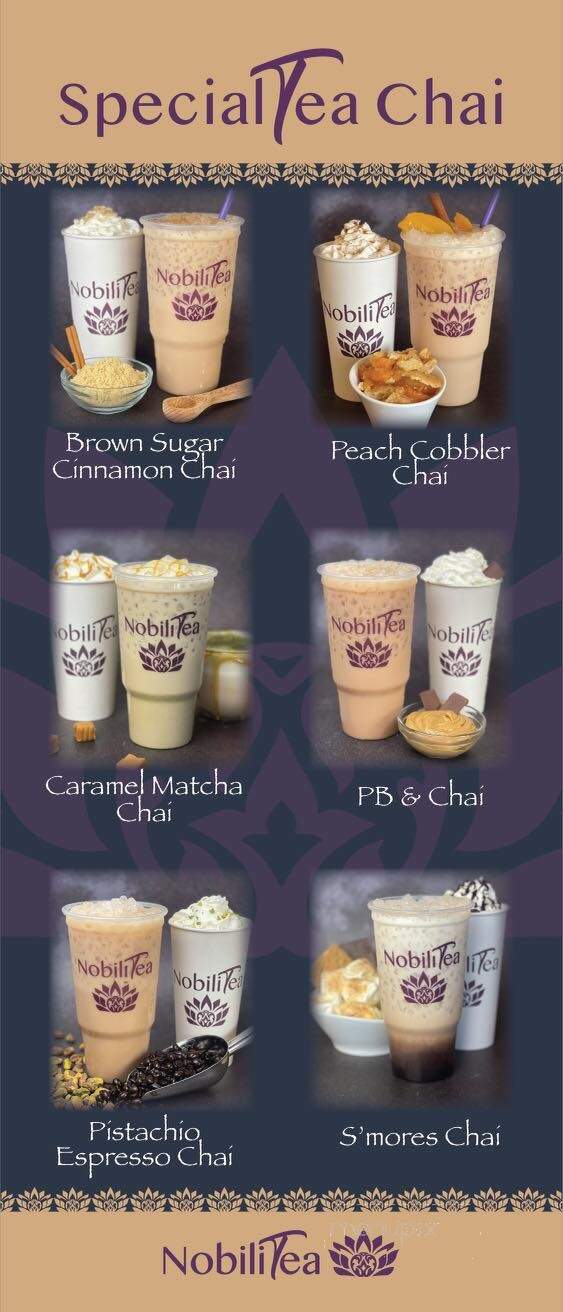Nobili Tea - San Antonio, TX menu_pic