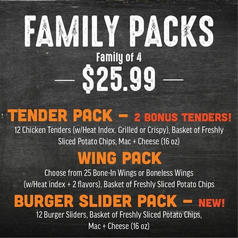 East Coast Wings + Grill - Florence, SC menu_pic