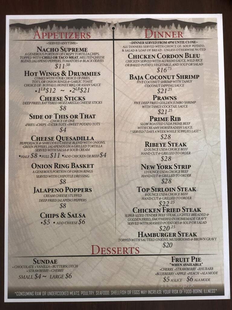 Lambkin's Restaurant - Lincoln, MT menu_pic