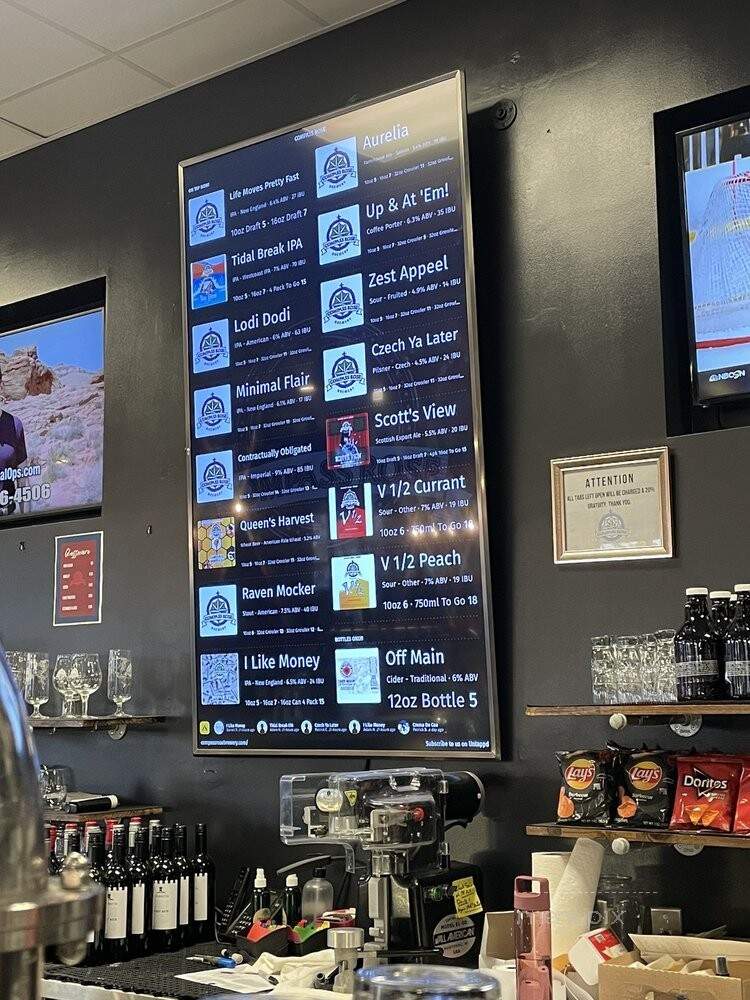 Compass Rose Brewery - Raleigh, NC menu_pic