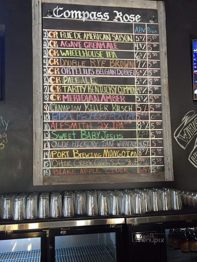 Compass Rose Brewery - Raleigh, NC menu_pic